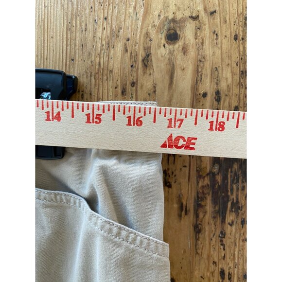 Lauren Ralph Lauren Womens Button Front Beige A-Line Midi Skirt Size 12 Cotton - Picture 6 of 7